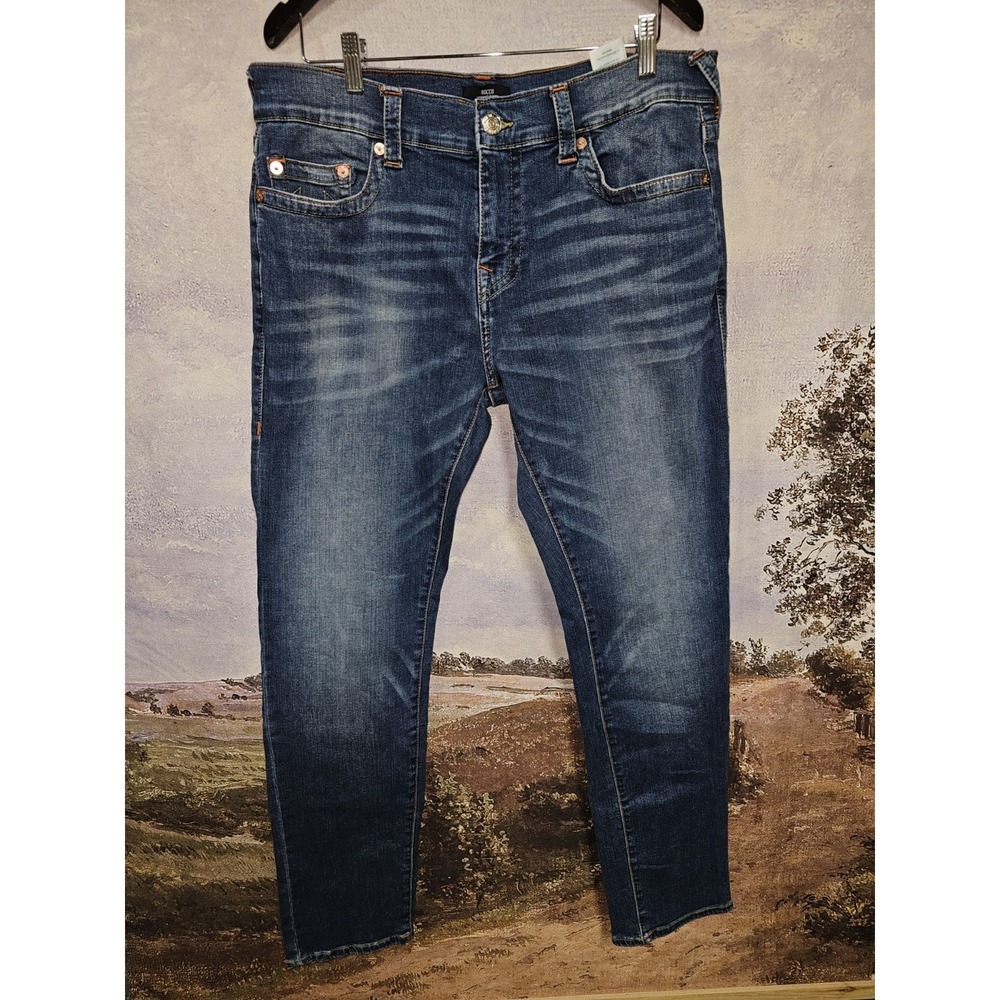 True Religion Men's Geno Slim Fit Straight Jeans, Size 34x32 Y2k